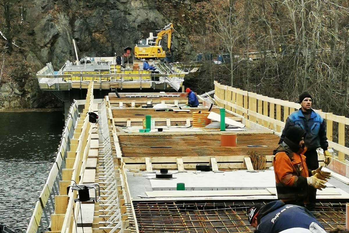 Vermessungsbüro Gärtner aus Heidenau - Aktuelles - Sanierung Vorsperre TS Bad Gottleuba